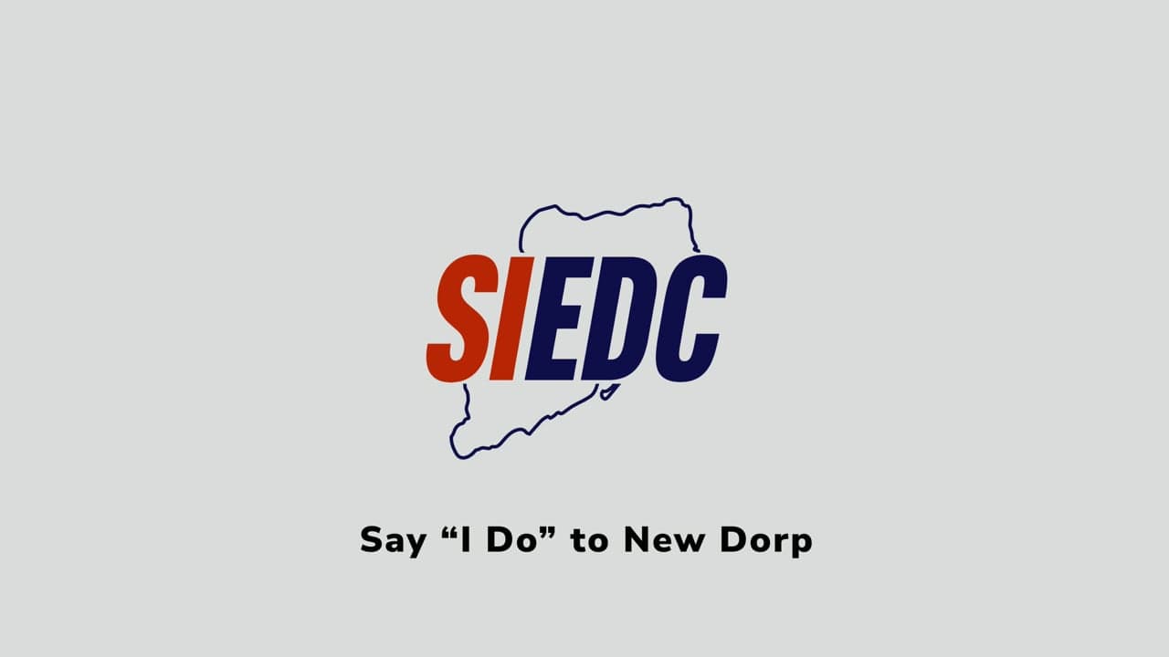 Frame from the SIEDC destination film Say I Do to New Dorp